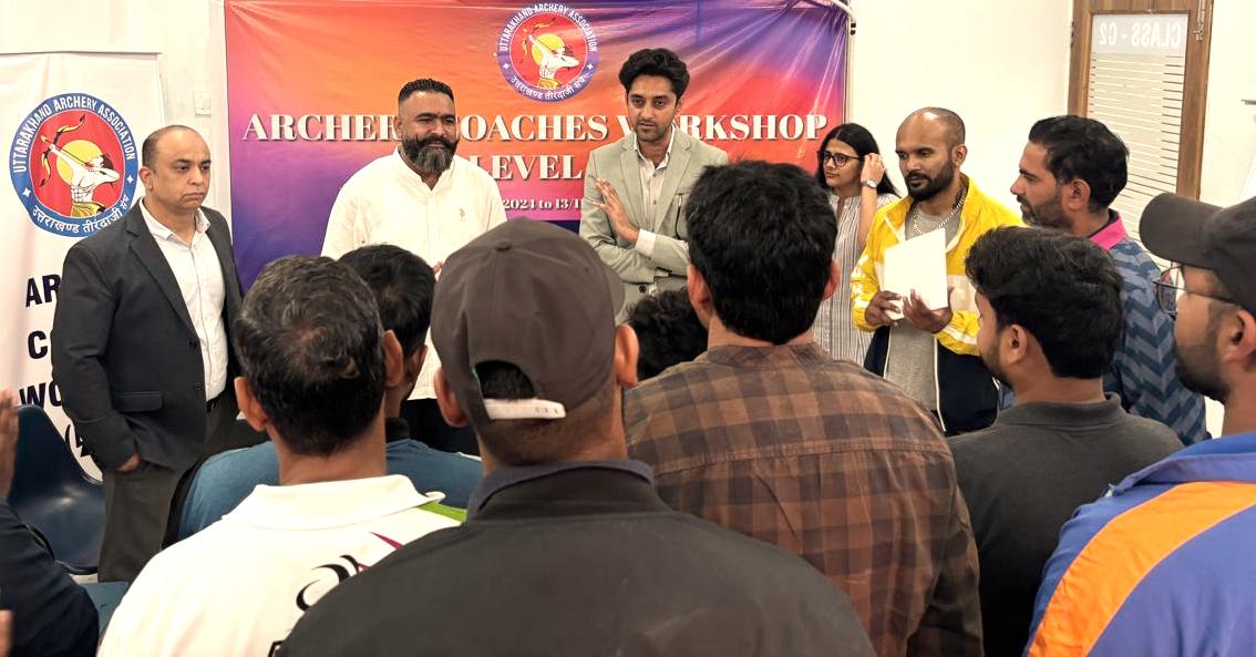 Archery Coaches workshop jiwanjot singh teja uttarakhand archers india compound recurve national games Ashish Tomar Archery Uttarakhand Archery Association